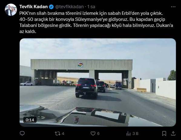 PKK'nın silah bırakma törenine katılan ekran yüzleri ve gazeteciler neler paylaştı? İşte o paylaşımlar 10